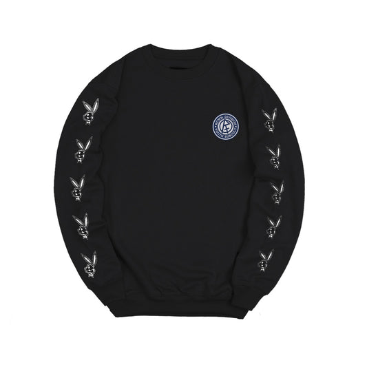 Rown Division Official Crewneck Black - Rowndvsn Sweater Hared Black